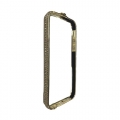 Золотой бампер со стразами для iPhone SE/5/5S Crown buckle Gold